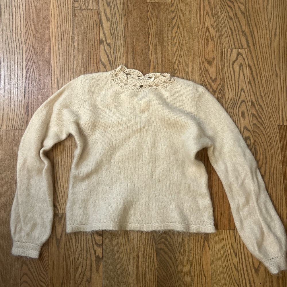 Sézane KETHY JUMPER with lace detail